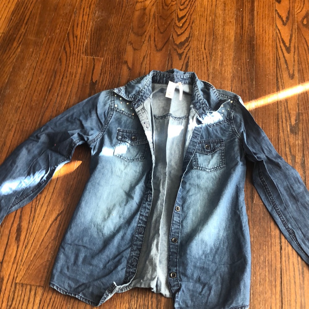 Justice Jean button down shirt